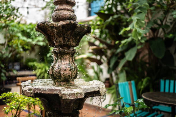 istock Fountain on a house patio 1625489680