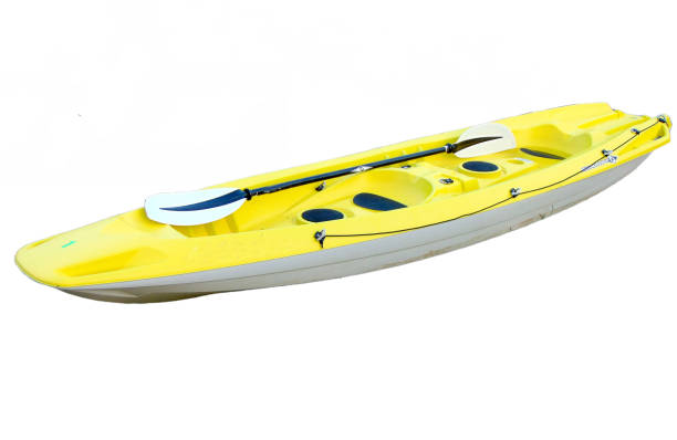 istock Yellow kayak isolated on white background 1625509925