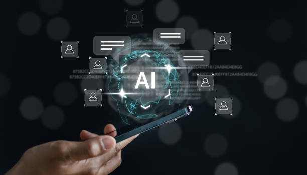 istock Businessman using ai technology. chat bot with AI Artificial Intelligence generate. Futuristic technology, robot in online system. Business in future to invest and develop corporate concept. 1625555944