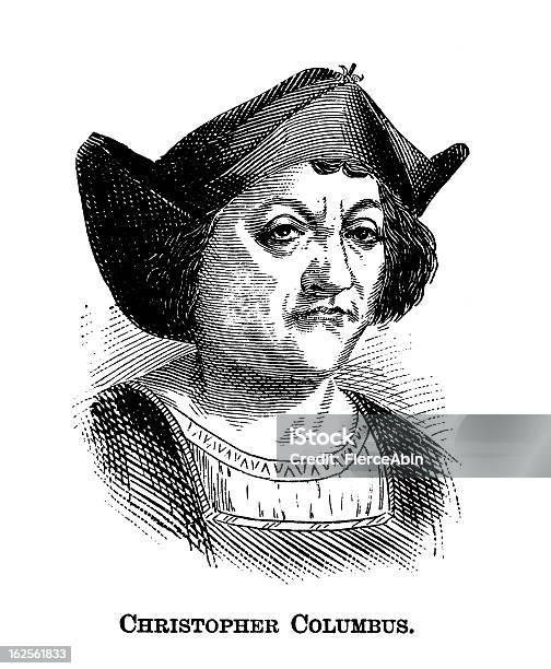 Christopher Columbus Antique Engraving Stock Illustration - Download Image Now - Christopher Columbus - Explorer, 19th Century, 19th Century Style