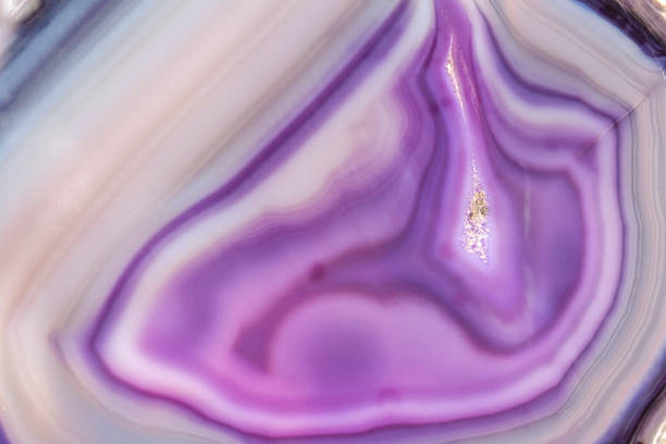 istock Agate mineral specimen stone gem quartz crystal rock 1625670452