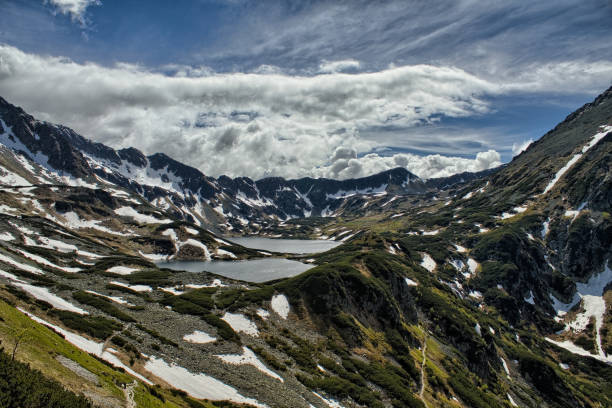 istock Five Lakes Valley with Snow-Capped Peaks in Polish Mountains 1625705726