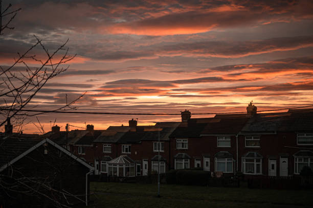 istock Dawn in the small english city 1625735356