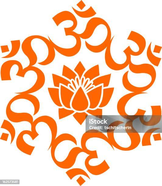 Om Lotus Stock Illustration - Download Image Now - Alternative Lifestyle, Balance, Beauty In Nature