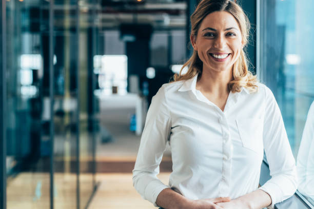 istock Confident businesswoman in modern office 1625744864