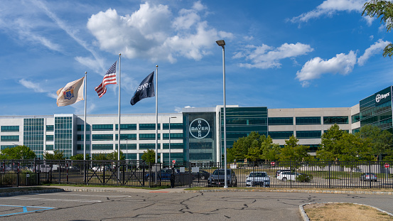Whippany, NJ, USA - August 16, 2022: Bayer HealthCare U.S. headquarters in Whippany, New Jersey. Bayer AG is a German multinational pharmaceutical and biotechnology company.