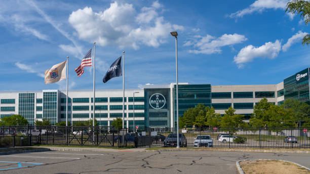 Bayer HealthCare U.S. headquarters in Whippany, New Jersey. Whippany, NJ, USA - August 16, 2022: Bayer HealthCare U.S. headquarters in Whippany, New Jersey. Bayer AG is a German multinational pharmaceutical and biotechnology company. bayer schering pharma ag photos stock pictures, royalty-free photos & images