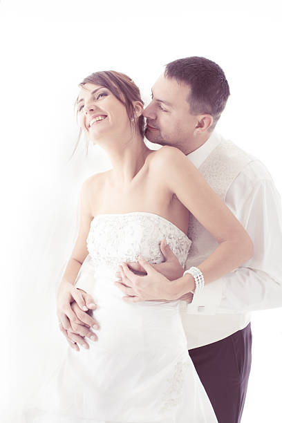 istock Wedding couple, bride and groom 162575085