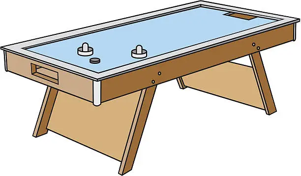 Vector illustration of Air Hockey