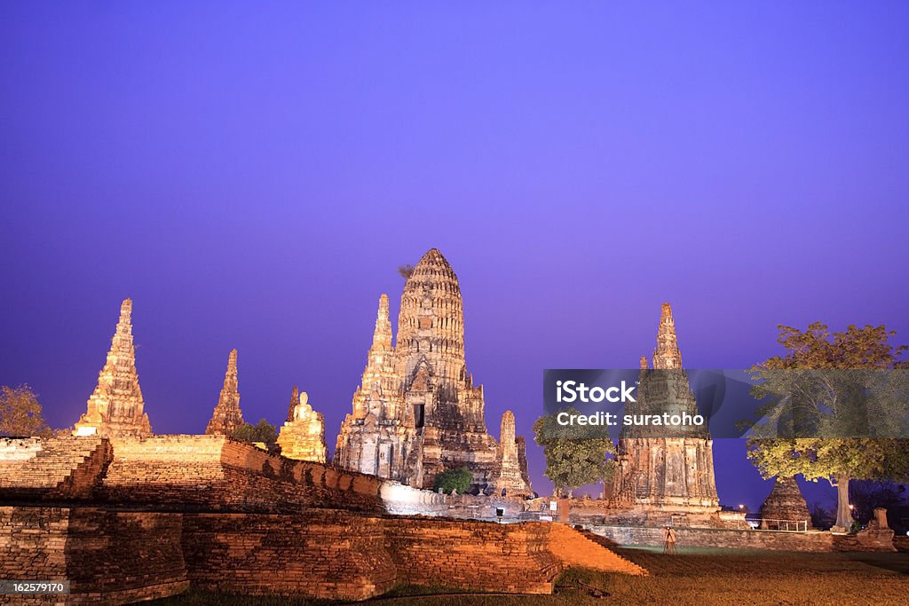 Wat Chaiwatthanaram, Ayutthaya, in Tailandia - Foto stock royalty-free di Ambientazione esterna