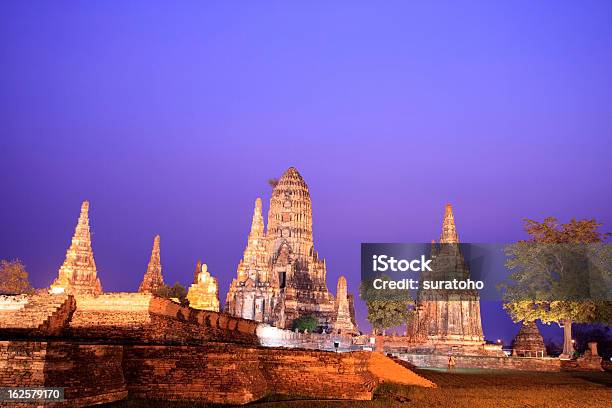 Wat Chaiwatthanaram Ayutthaya In Tailandia - Fotografie stock e altre immagini di Ambientazione esterna - Ambientazione esterna, Antico - Vecchio stile, Architettura