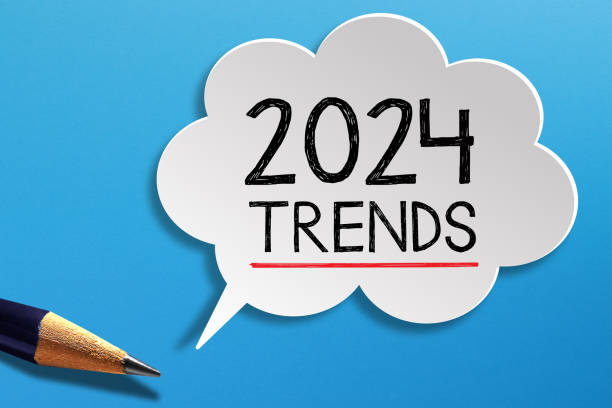istock 2024 Trends written on speech bubble with pencil on blue background 1625793446