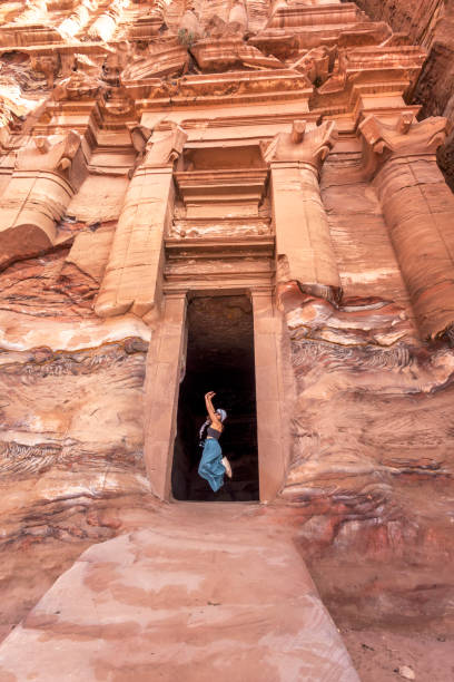 istock Lady enjoying trip in Petra 1625827085