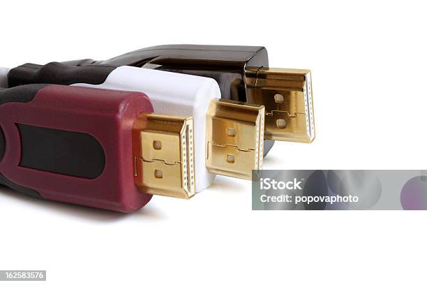 Cabo Hdmi - Fotografias de stock e mais imagens de Cabo - Cabo, Câmara de Vídeo, Fundo Branco