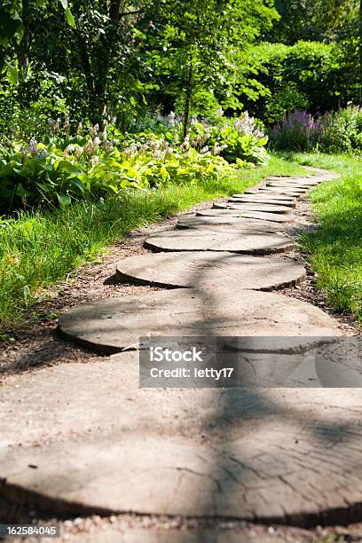 Garden Path Stock Photo - Download Image Now - Footpath, Formal Garden, Garden Path