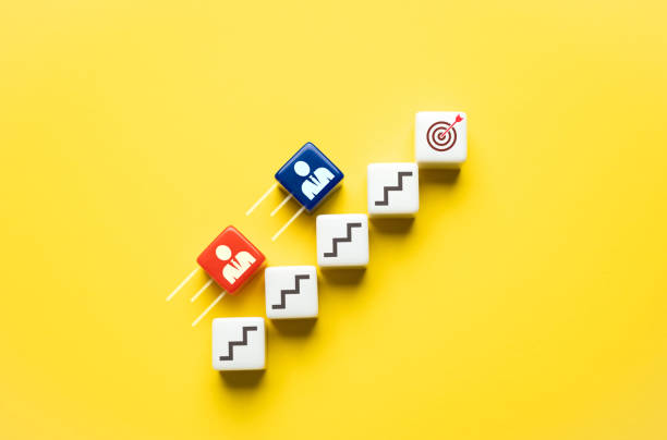 istock Competitors race to the goal. 1625844650