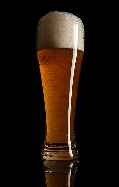 Glass with beer. stock photo