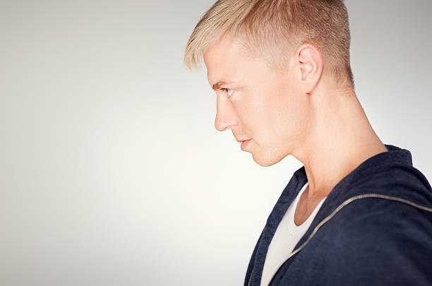 istock Profile of serious handsome man. 162586653