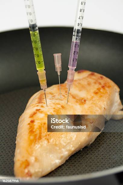 Truthahnbrust Mit Spritzen Stockfoto und mehr Bilder von Antibiotikum - Antibiotikum, Bratpfanne, Fleisch