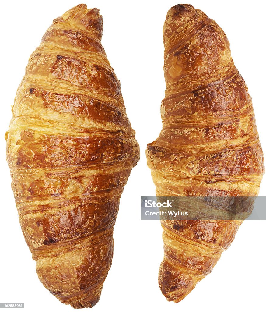 Fresh croissants Fresh croissants isolated on the white background Baked Stock Photo