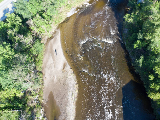 istock Aerial view of river 1625892635