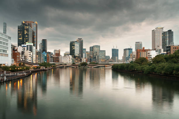 istock Osaka, Japan on the Ogawa River 1625923200