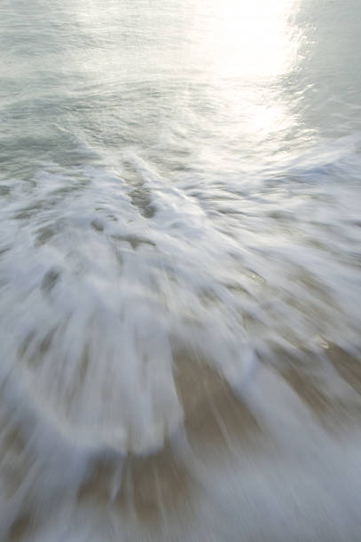 Incoming Tide of the Ocean stock photo