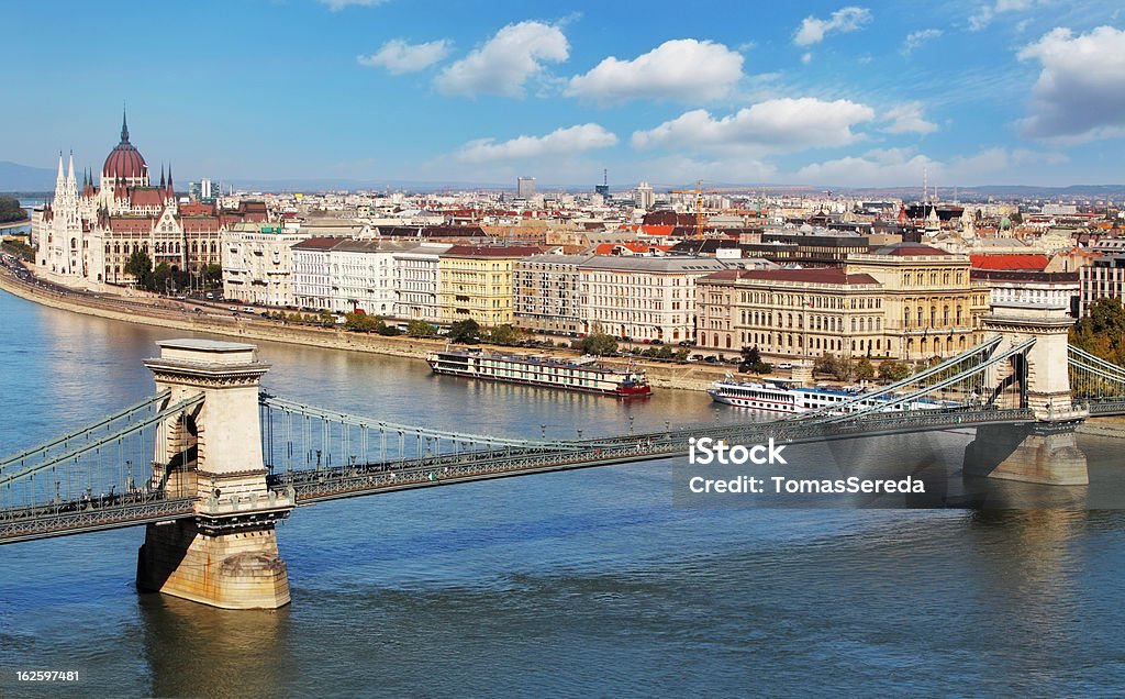 ブダペスト-panorama from 城,ハンガリー - カラフルのロイヤリティフリーストックフォト