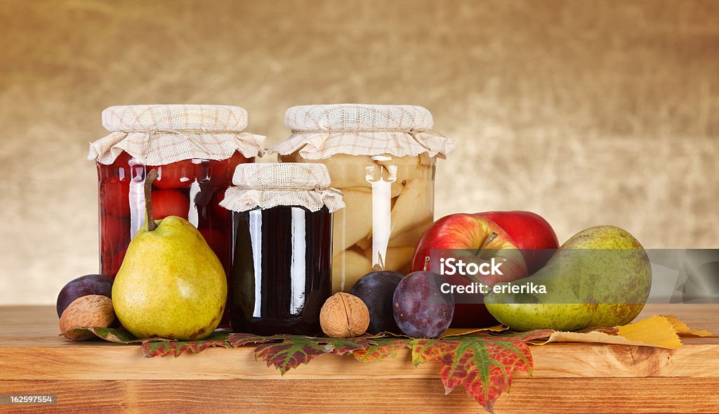 Conserva di frutta - Foto stock royalty-free di Alimentazione sana