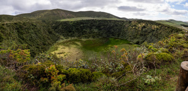 istock Panorama of Lagoa Seca, Flores Island. 1625977238