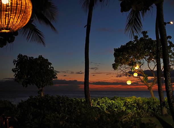 istock Lanterns and a Fading Hawaiian Sunset 1626012529