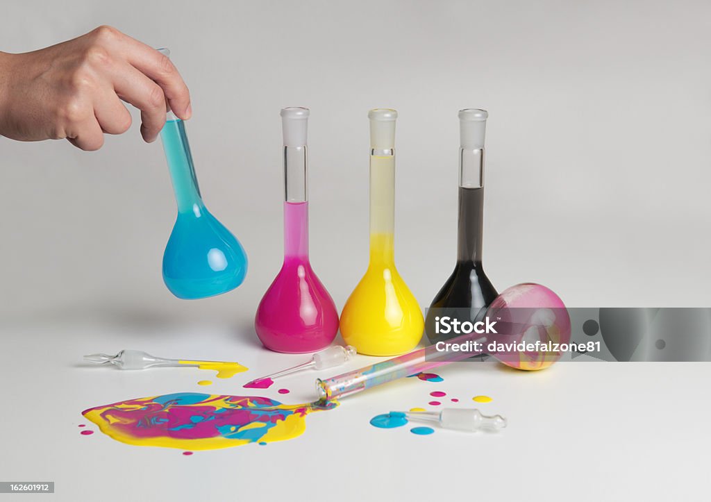 Chimica colori - Foto stock royalty-free di CMYK