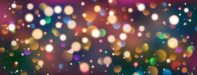 Abstract multicolored background with bokeh effect