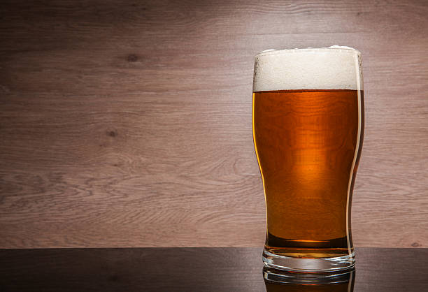 Glass with beer. stock photo