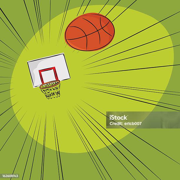 Basketball Zum Net Stock Vektor Art und mehr Bilder von Aktivitäten und Sport - Aktivitäten und Sport, Ausrüstung und Geräte, Basketball