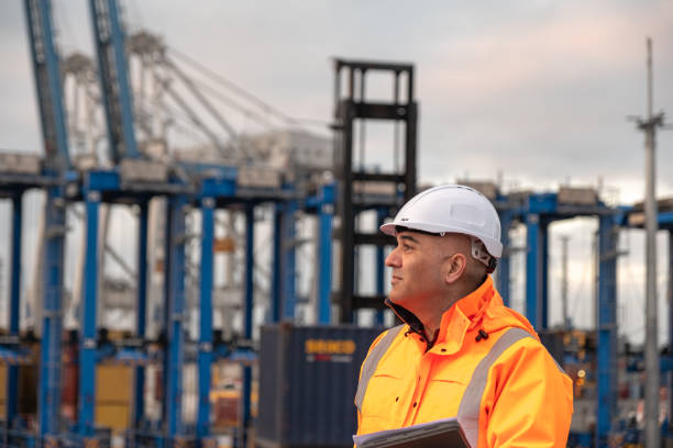 Port Manager Obersving Daily Operations