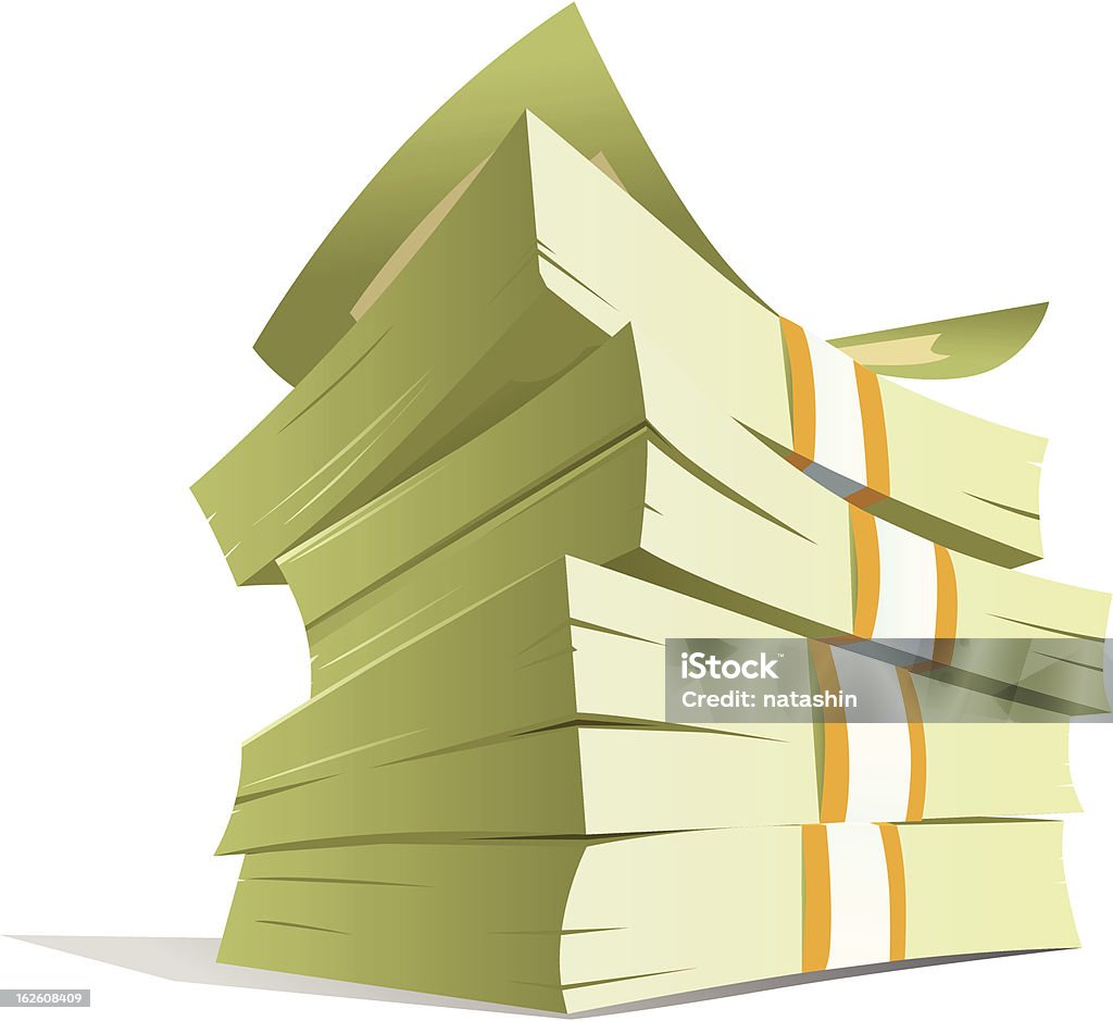 Money Stack Visualized Money Stack Vector Illustration Stock Illustration - Download Image Now ...