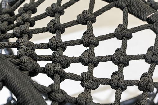 Close-up of an eight knot