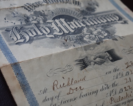 Stacks of old newspapers printed on paper with news and headlines