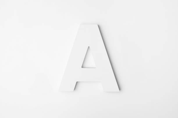 istock The letter A standing on a white background 1626143261
