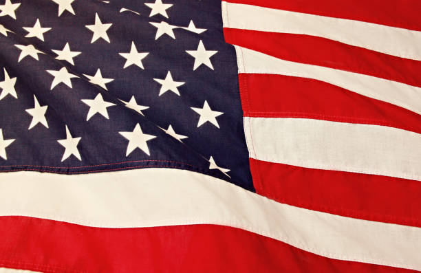 istock USA flag, close-up. Studio shot 1626146518