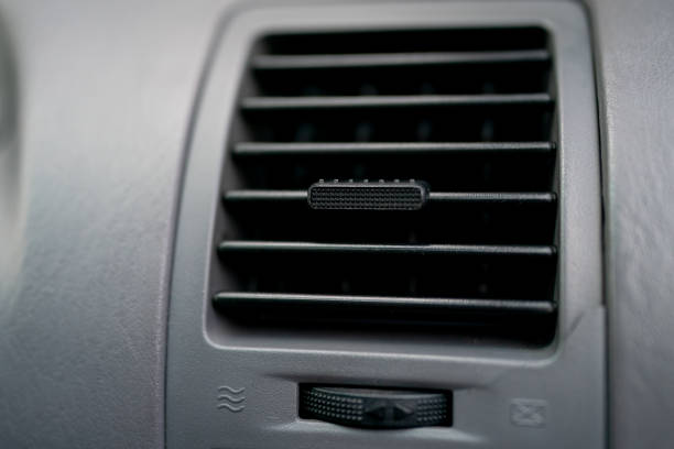 istock Close up shot of modern car air conditional system. 1626190175