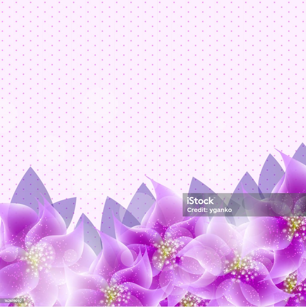 Elegante sfondo floreale vettoriale illustrazione - arte vettoriale royalty-free di Aiuola