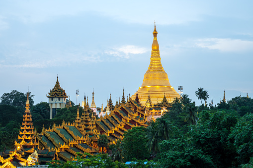 Yangon Myanmar at Shwedagon Pagoda