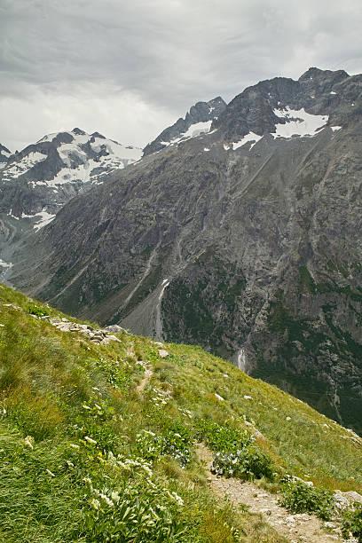 istock panorama of wild valley in Alps -  ecrins 162631148