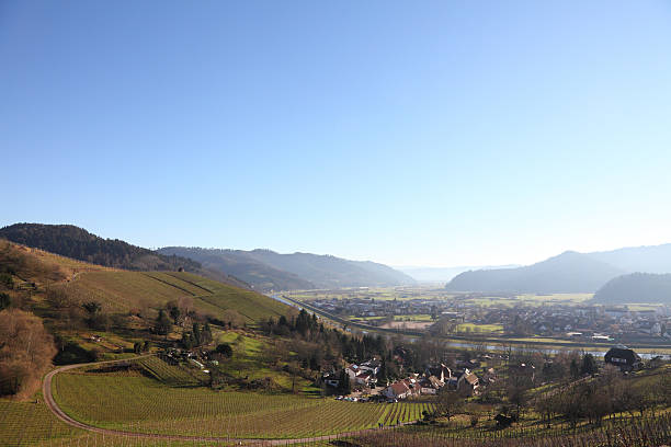 istock valley and river Kinzig in Black Forest 162631211