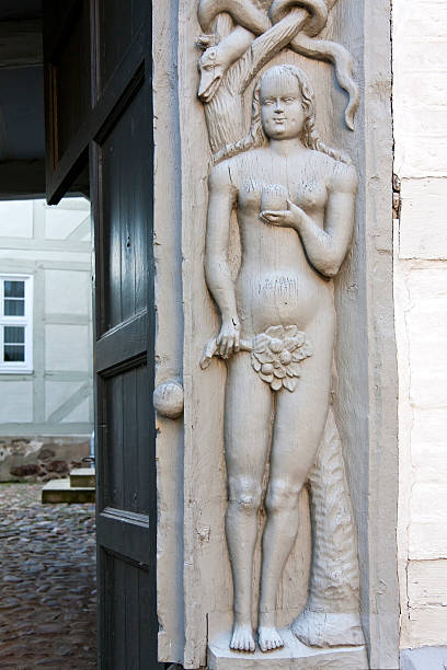 Beautiful Eva, detail from a medieval building