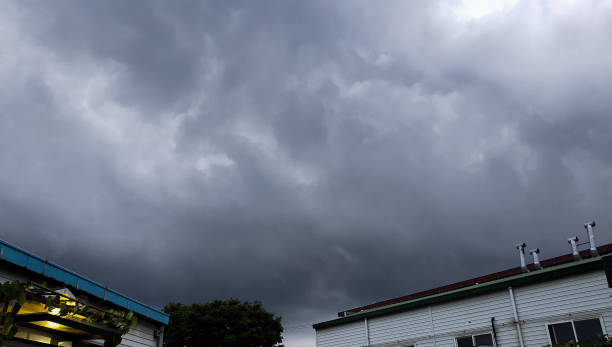 istock Dark gray rain clouds cover the sky. 1626406567