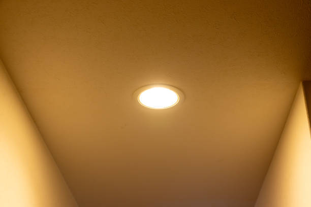 istock A small light in the ceiling that illuminates the corridor 1626455011