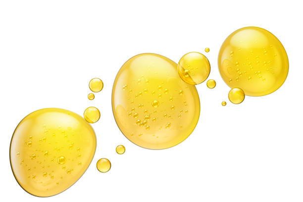 istock Cosmetic oil or Cosmetic Essence Liquid drop background. 1626469677